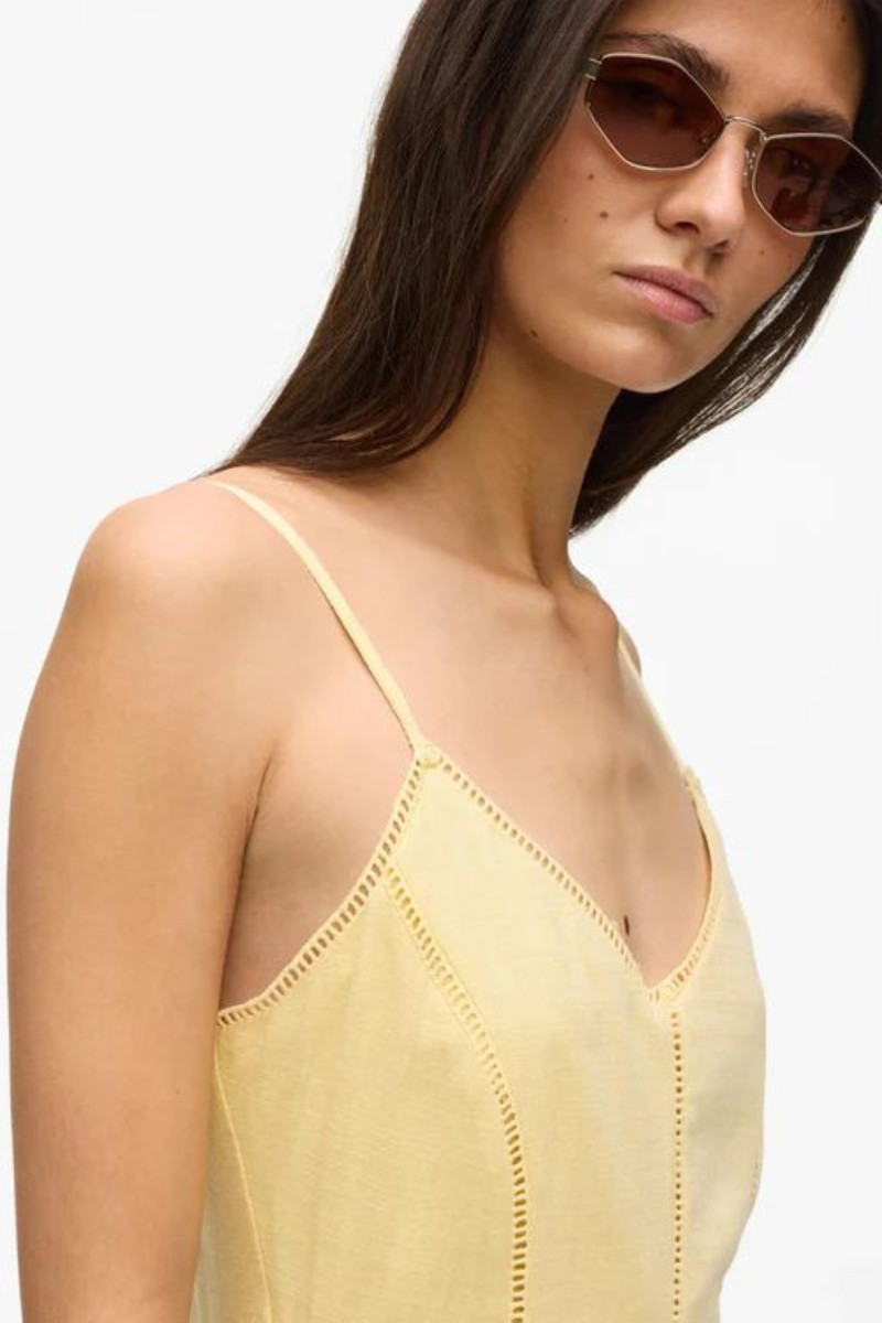 Šaty Karl Lagerfeld Embroidery Detail Dress Sunlight