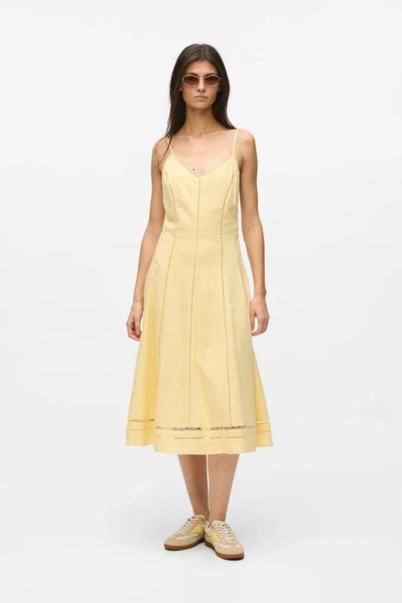 Šaty Karl Lagerfeld Embroidery Detail Dress Sunlight