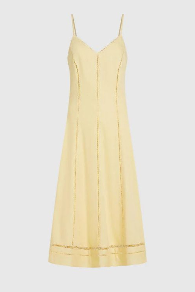 Šaty Karl Lagerfeld Embroidery Detail Dress Sunlight
