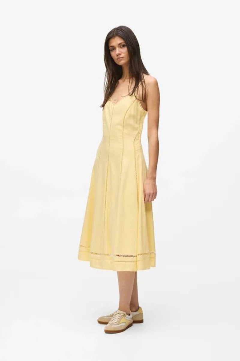Šaty Karl Lagerfeld Embroidery Detail Dress Sunlight
