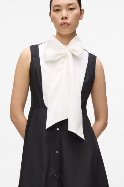 ŠATY KARL LAGERFELD BOW FASHION SHIRT DRESS - Fotografia č. 4