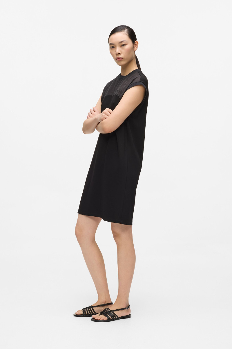 Šaty Karl Lagerfeld Signature T-Shirt Dress Black