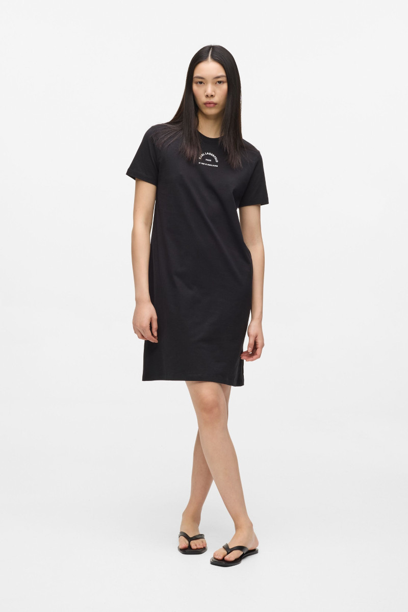 Šaty Karl Lagerfeld Rsg T-Shirt Dress Black