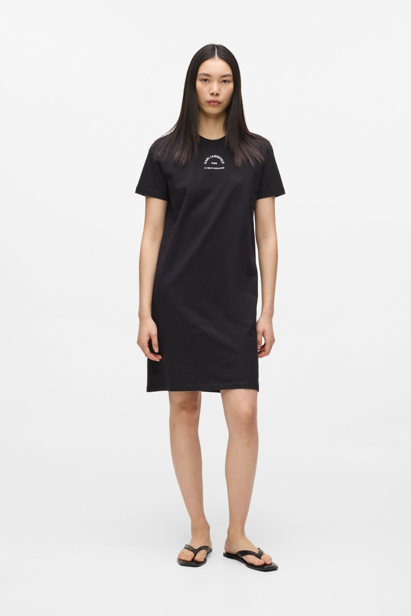 Šaty Karl Lagerfeld Rsg T-Shirt Dress Black