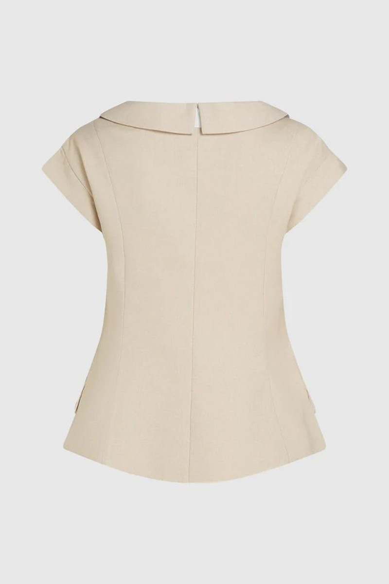 Sako Karl Lagerfeld Short Sleeve Melange Jacket Safari