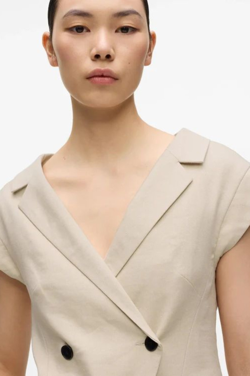 Sako Karl Lagerfeld Short Sleeve Melange Jacket Safari