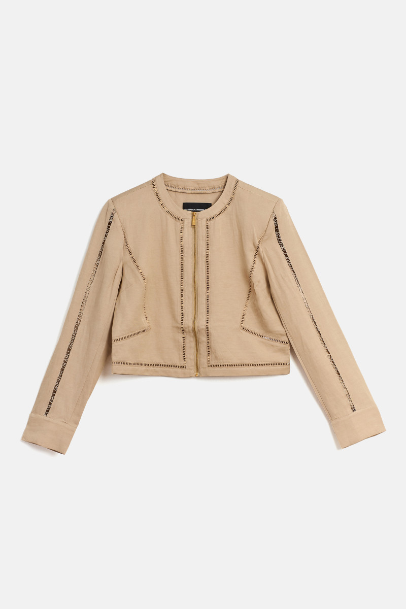 Bunda Karl Lagerfeld Embroidery Detail Jacket Safari