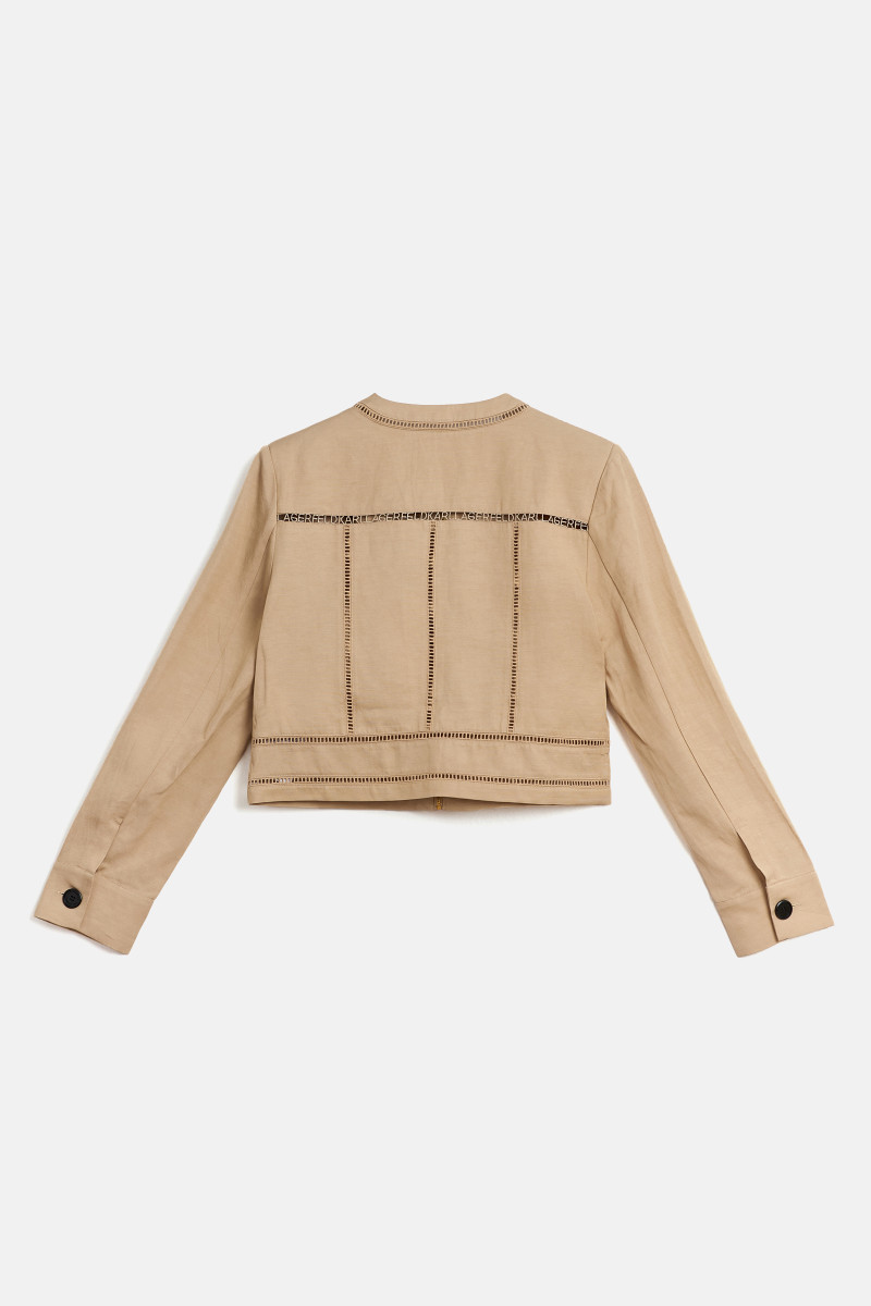 Bunda Karl Lagerfeld Embroidery Detail Jacket Safari