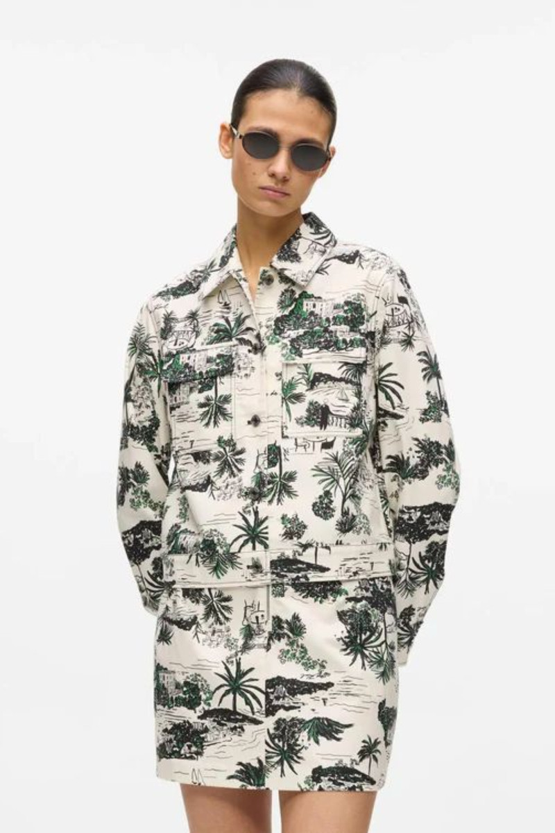 Bunda Karl Lagerfeld Printed Blouson Vacancesdekarl Black