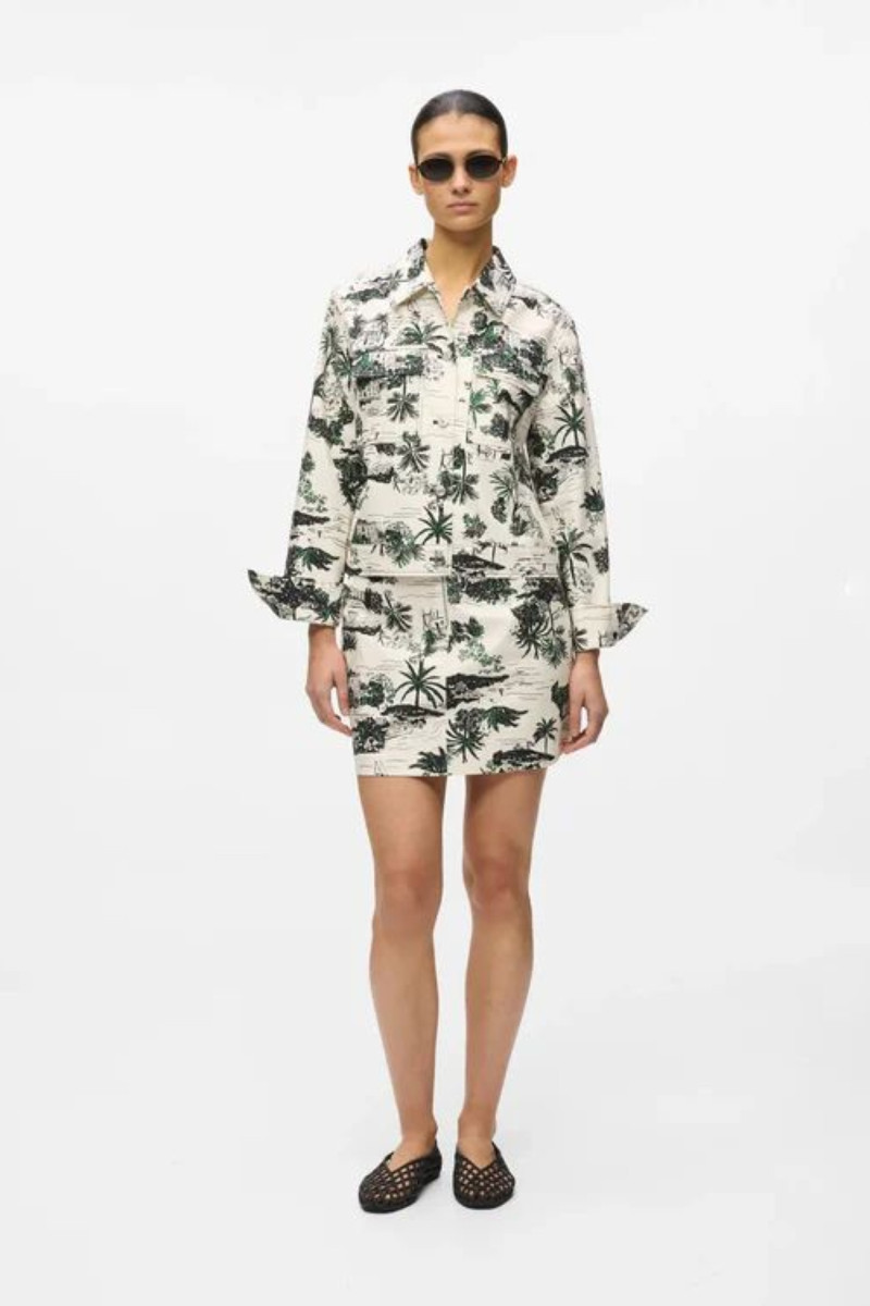 Bunda Karl Lagerfeld Printed Blouson Vacancesdekarl Black
