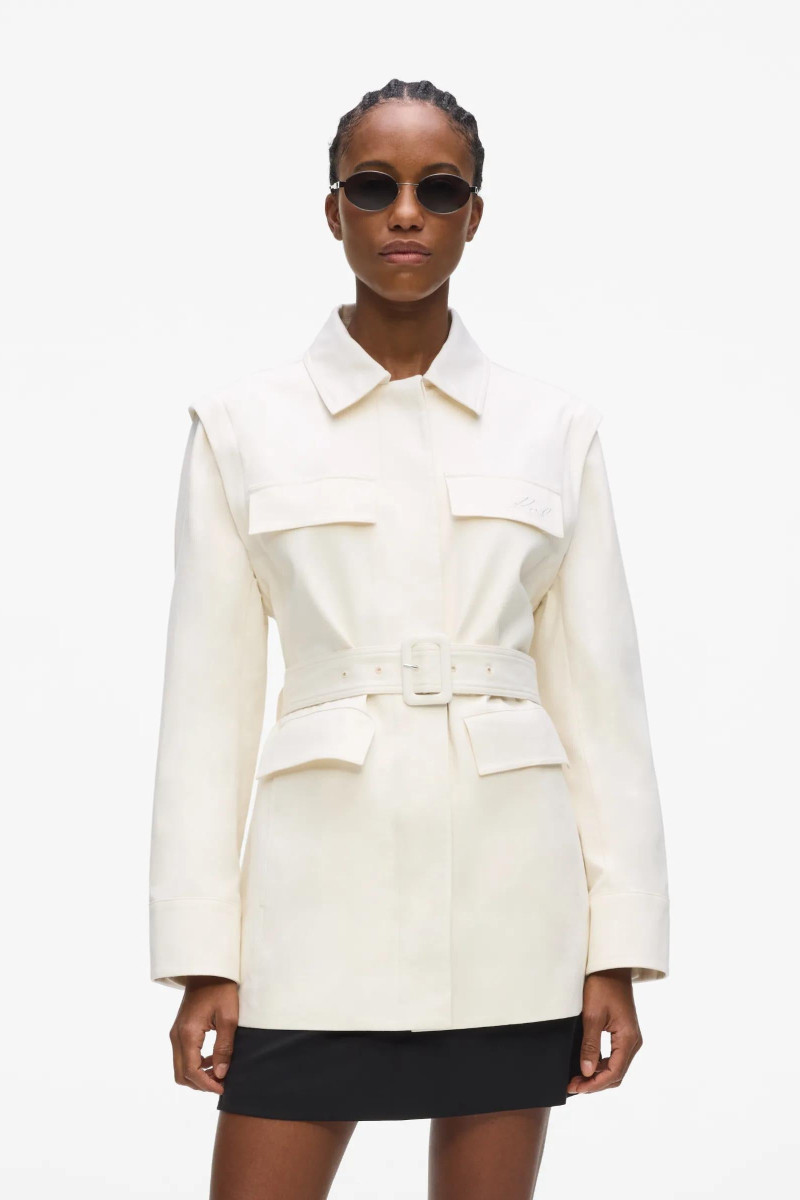 Kabát Karl Lagerfeld Transformer Twill Outerwear Pristine