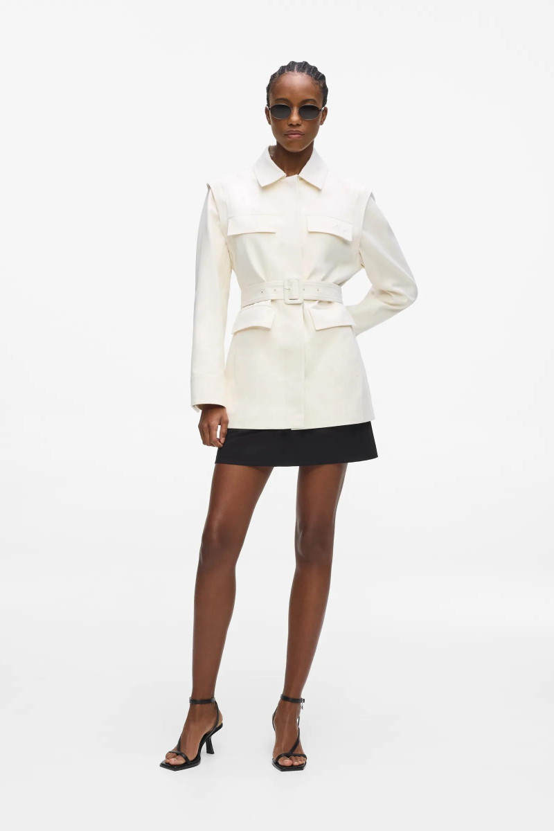 Kabát Karl Lagerfeld Transformer Twill Outerwear Pristine