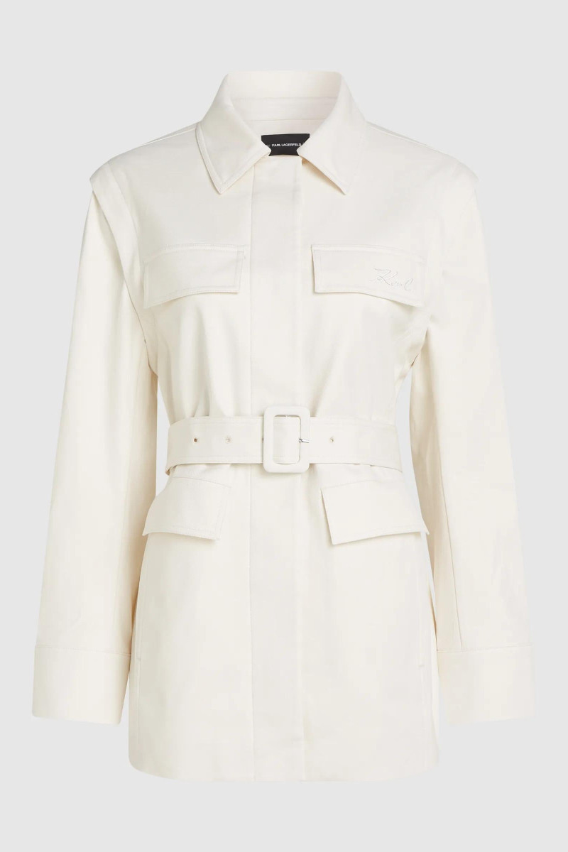 Kabát Karl Lagerfeld Transformer Twill Outerwear Pristine