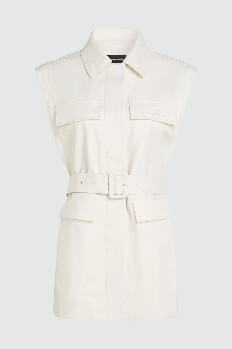 Kabát Karl Lagerfeld Transformer Twill Outerwear Pristine