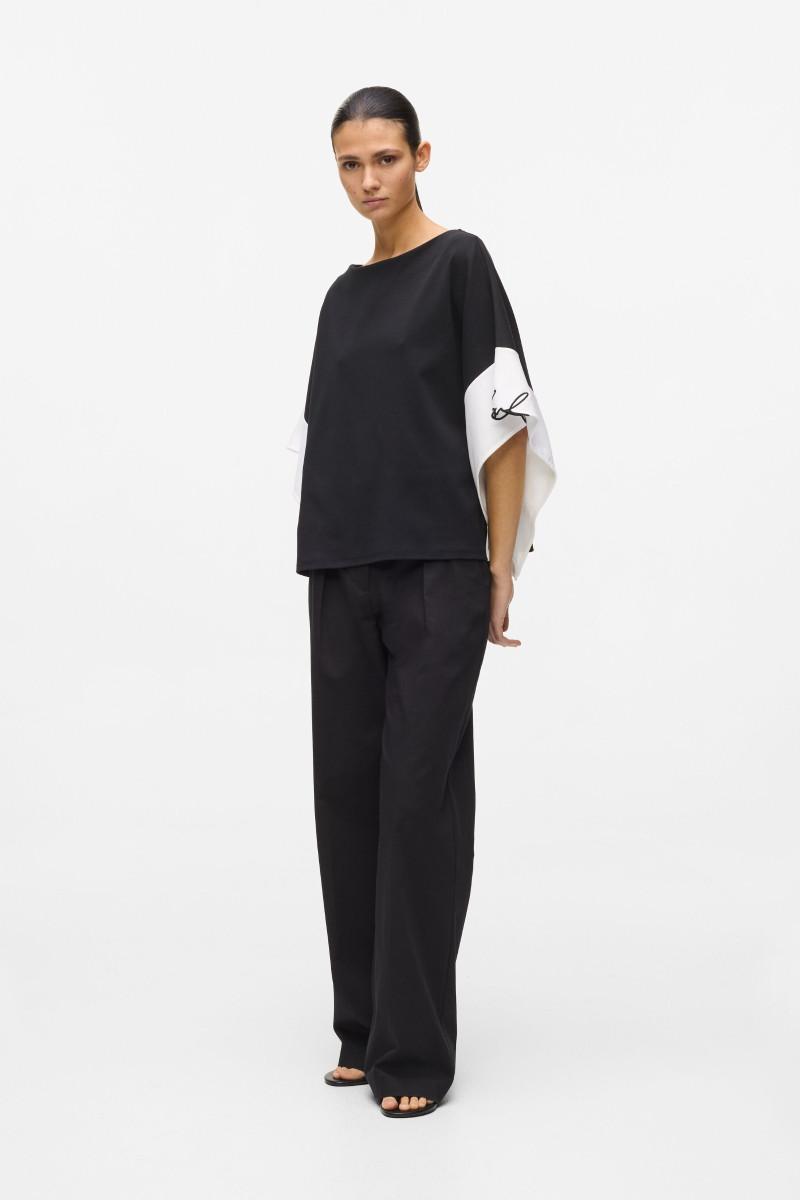 Top Karl Lagerfeld Signature Top White/Black