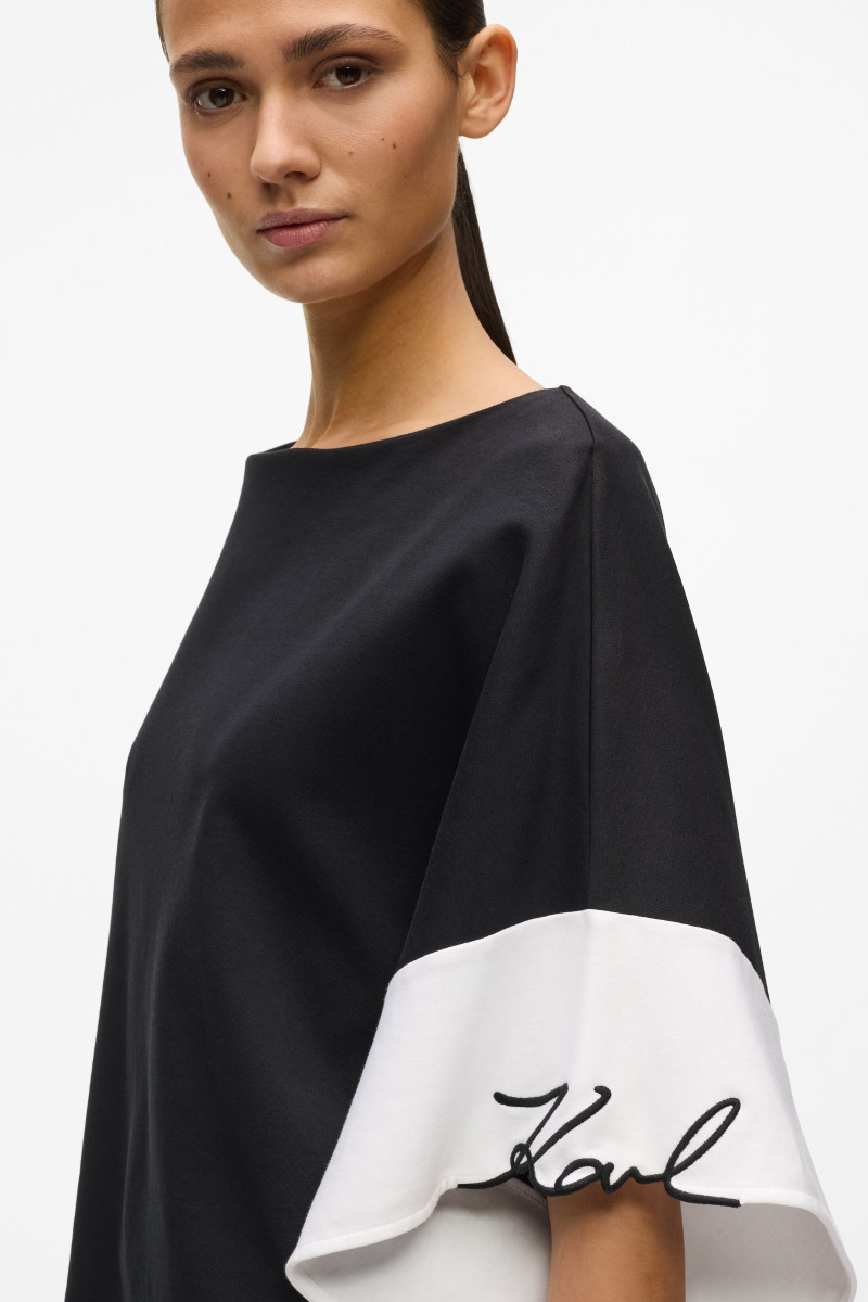 Top Karl Lagerfeld Signature Top White/Black