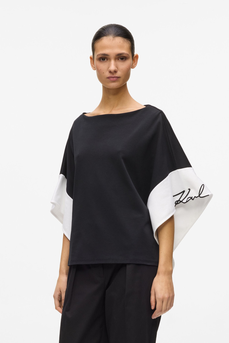 Top Karl Lagerfeld Signature Top White/Black