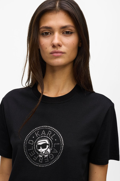 PÓLÓ KARL LAGERFELD IKON RS CIRCLE T-SHIRT - Kép 4