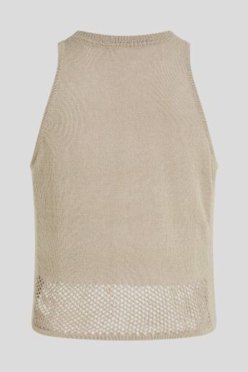 Top Karl Lagerfeld Crochet Knit Top Safari