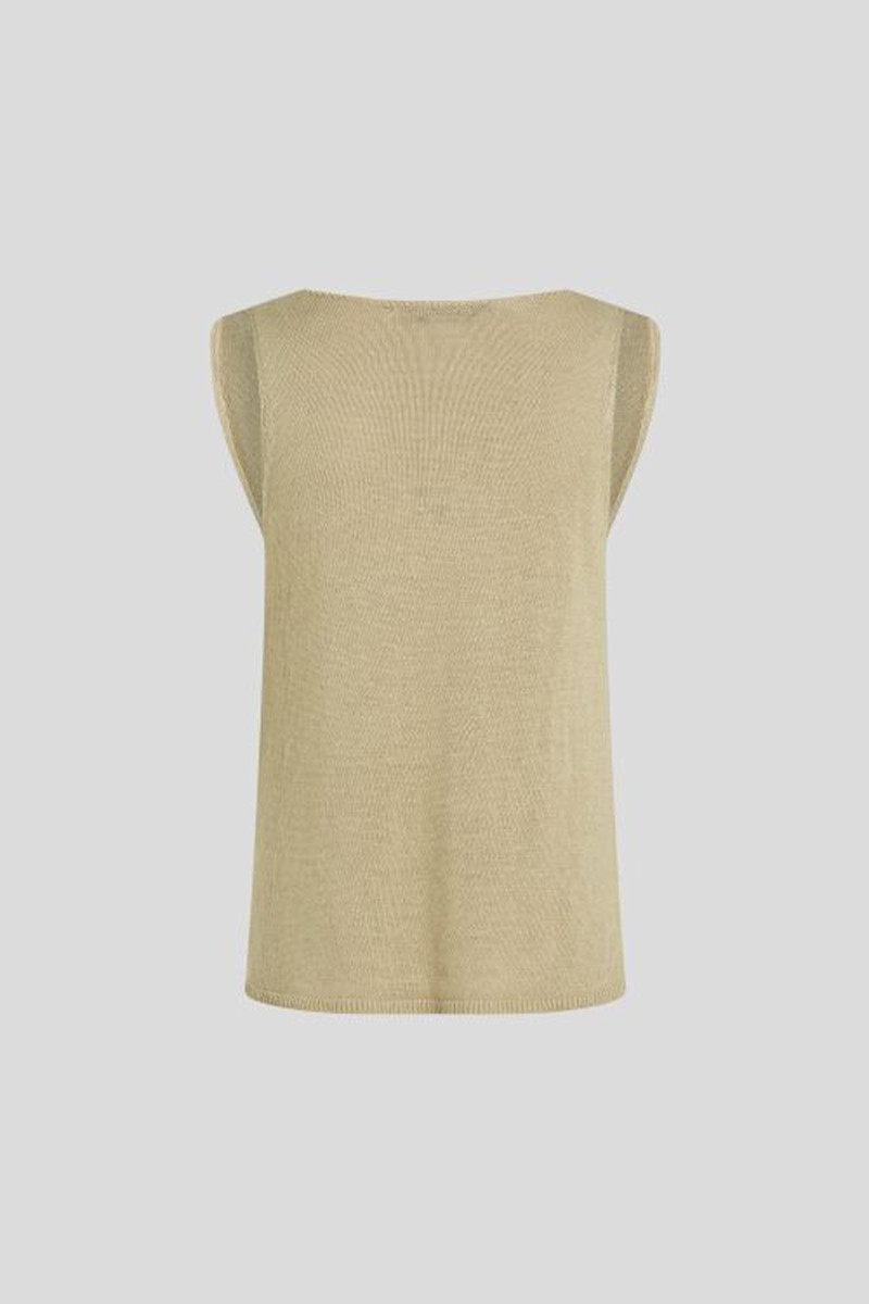 Top Karl Lagerfeld Linen Tank Safari