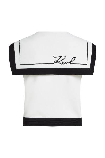 SVETER KARL LAGERFELD NAUTICAL KNIT TOP - Fotografia č. 2