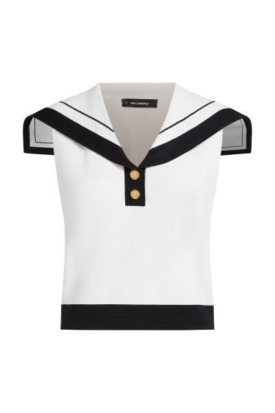 SVETER KARL LAGERFELD NAUTICAL KNIT TOP - Fotografia č. 1