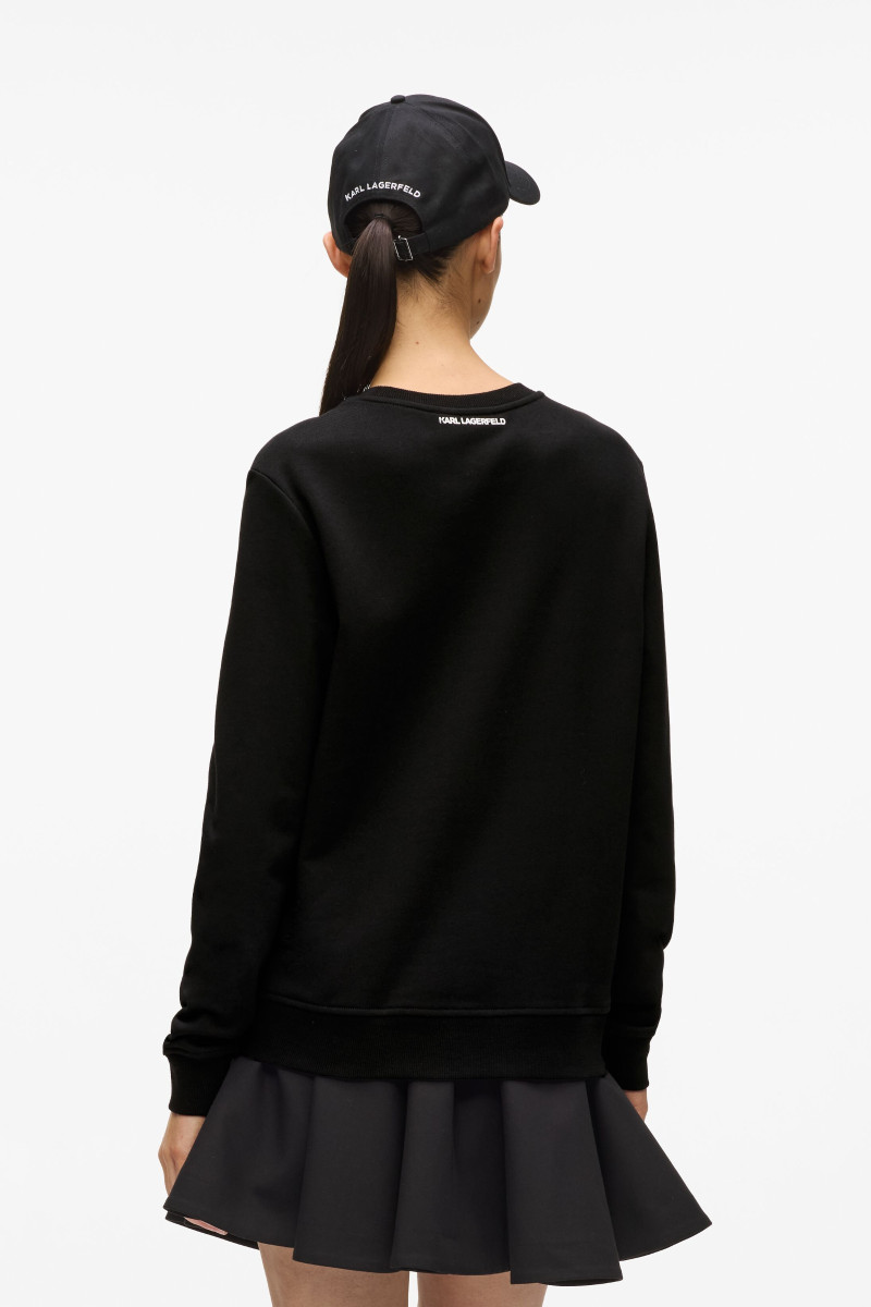 Mikina Karl Lagerfeld Ikon Rs Circle Sweatshirt Black