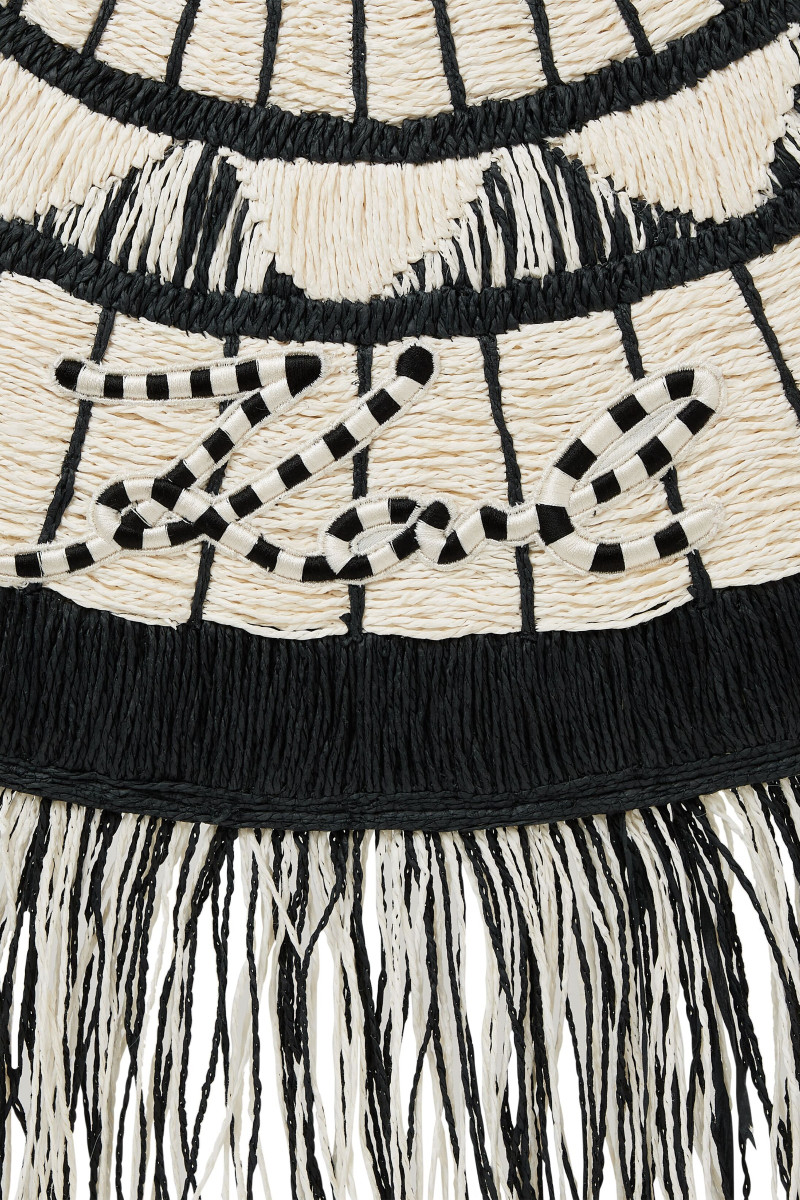 Kabelka Karl Lagerfeld K/Signature 2.0 Tph Fan Fringe Black/White