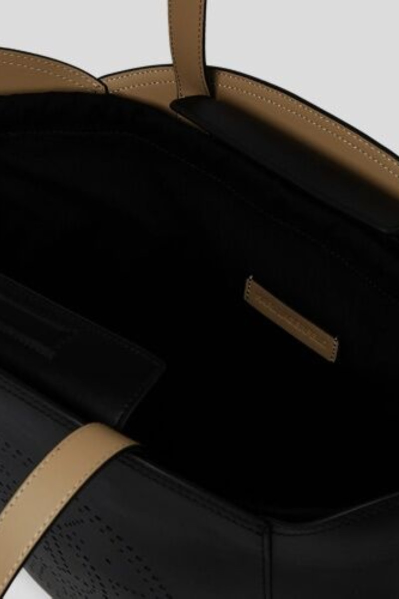 Kabelka Karl Lagerfeld K/Circle Md Tulip Tote Perf Black-Nickel