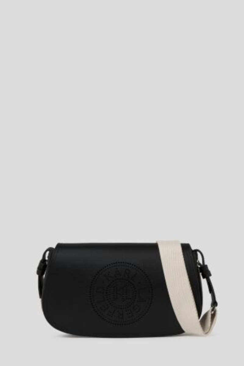 Crossbody Karl Lagerfeld K/Circle Saddle Cb Perforated Black-Nickel
