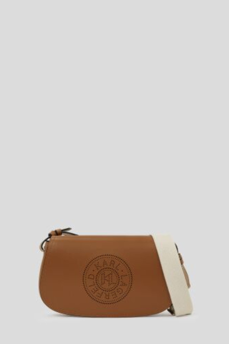 Crossbody Karl Lagerfeld K/Circle Saddle Cb Perforated Dark Tan