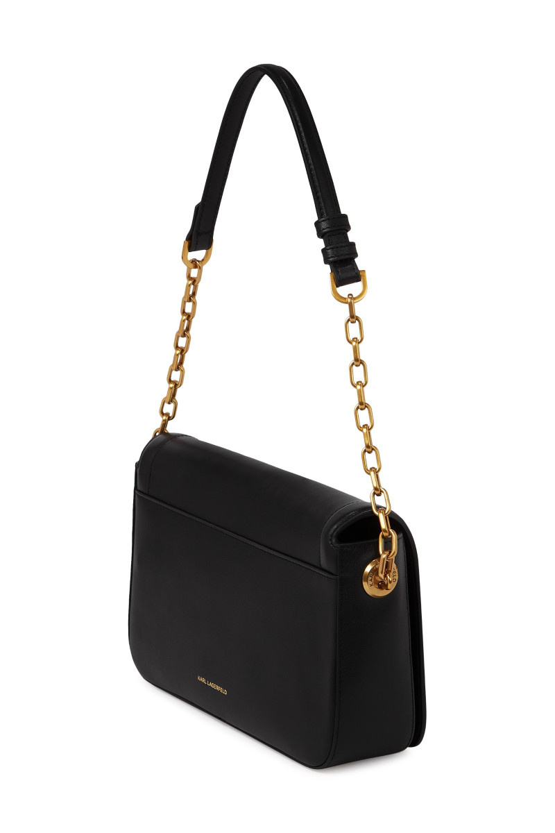 Kabelka Karl Lagerfeld K/Autograph Md Flap Shb Black/Gold