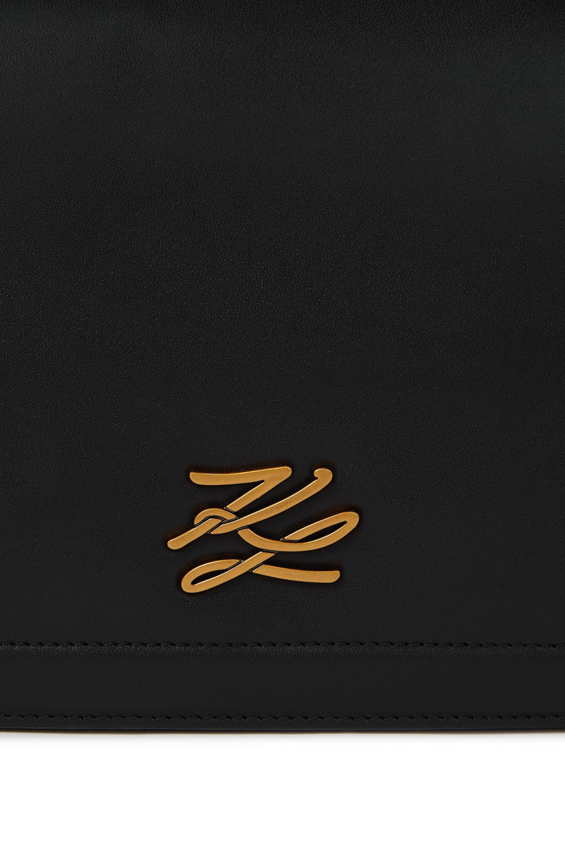Kabelka Karl Lagerfeld K/Autograph Md Flap Shb Black/Gold