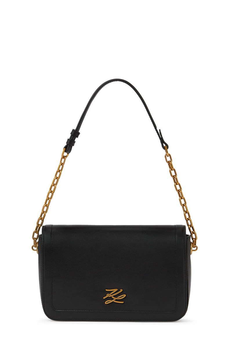 Kabelka Karl Lagerfeld K/Autograph Md Flap Shb Black/Gold