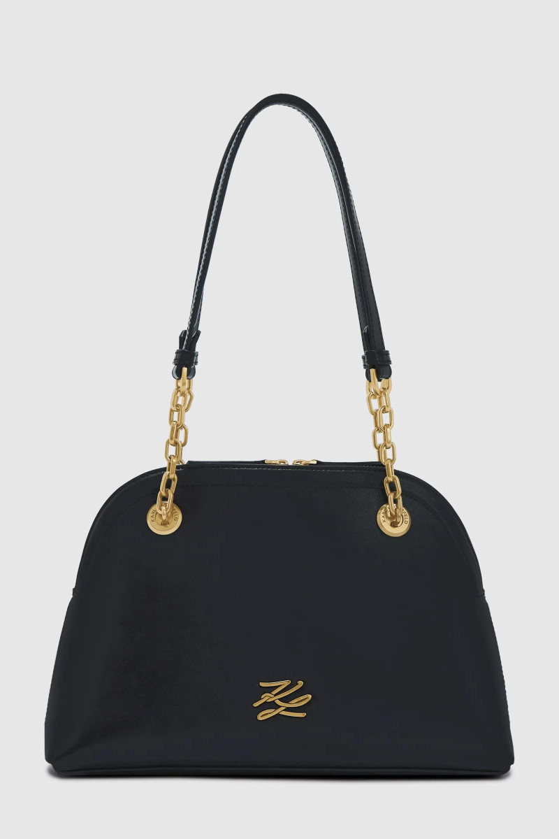 Kabelka Karl Lagerfeld K/Autograph Md Bowling Shb Black/Gold