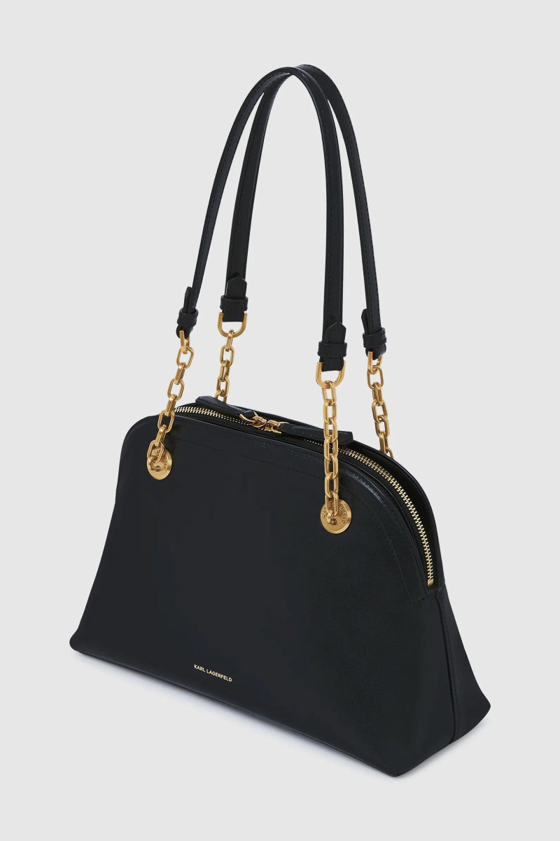 Kabelka Karl Lagerfeld K/Autograph Md Bowling Shb Black/Gold