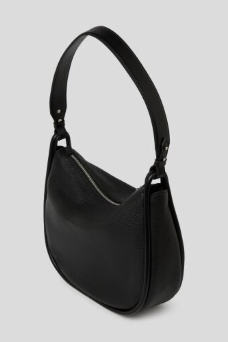 Kabelka Karl Lagerfeld K/Autograph Patch Halfmoon Shb Black-Nickel