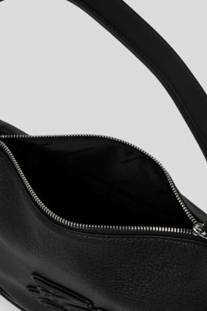 Kabelka Karl Lagerfeld K/Autograph Patch Halfmoon Shb Black-Nickel