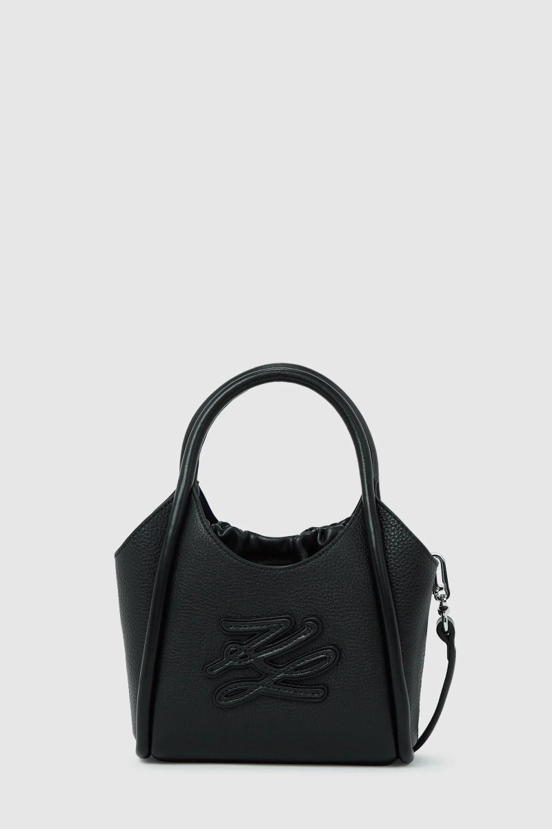 Kabelka Karl Lagerfeld K/Autograph Patch Mini Tote Black-Nickel