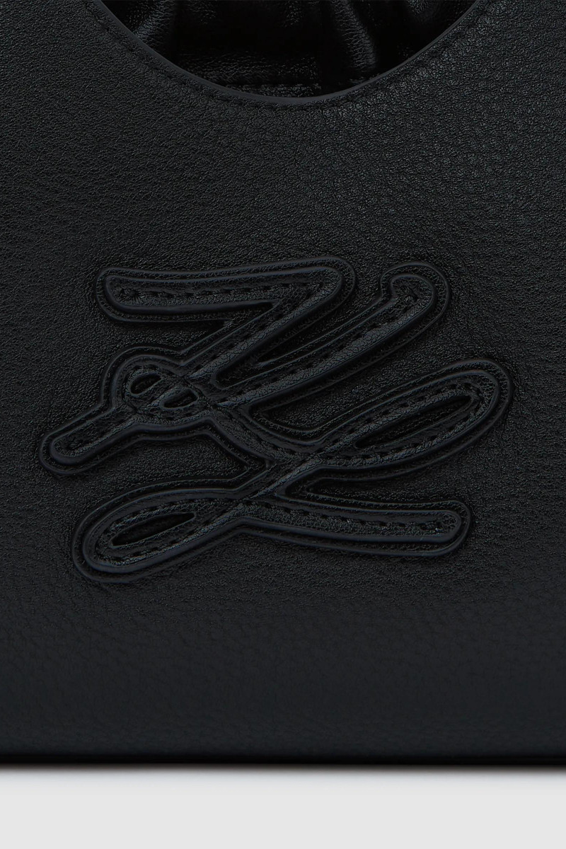 Kabelka Karl Lagerfeld K/Autograph Patch Mini Tote Black-Nickel