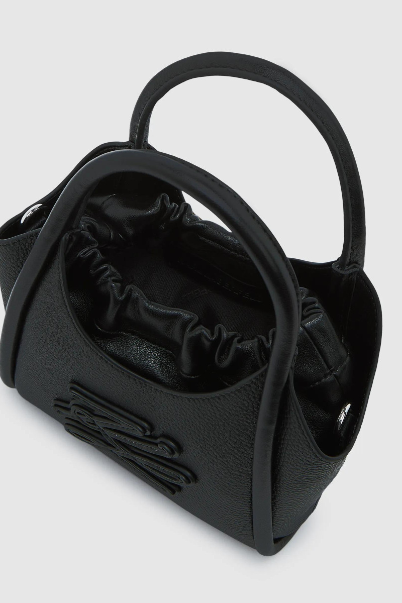 Kabelka Karl Lagerfeld K/Autograph Patch Mini Tote Black-Nickel