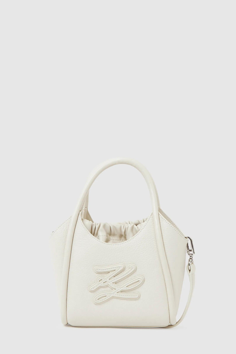 Kabelka Karl Lagerfeld K/Autograph Patch Mini Tote Off White