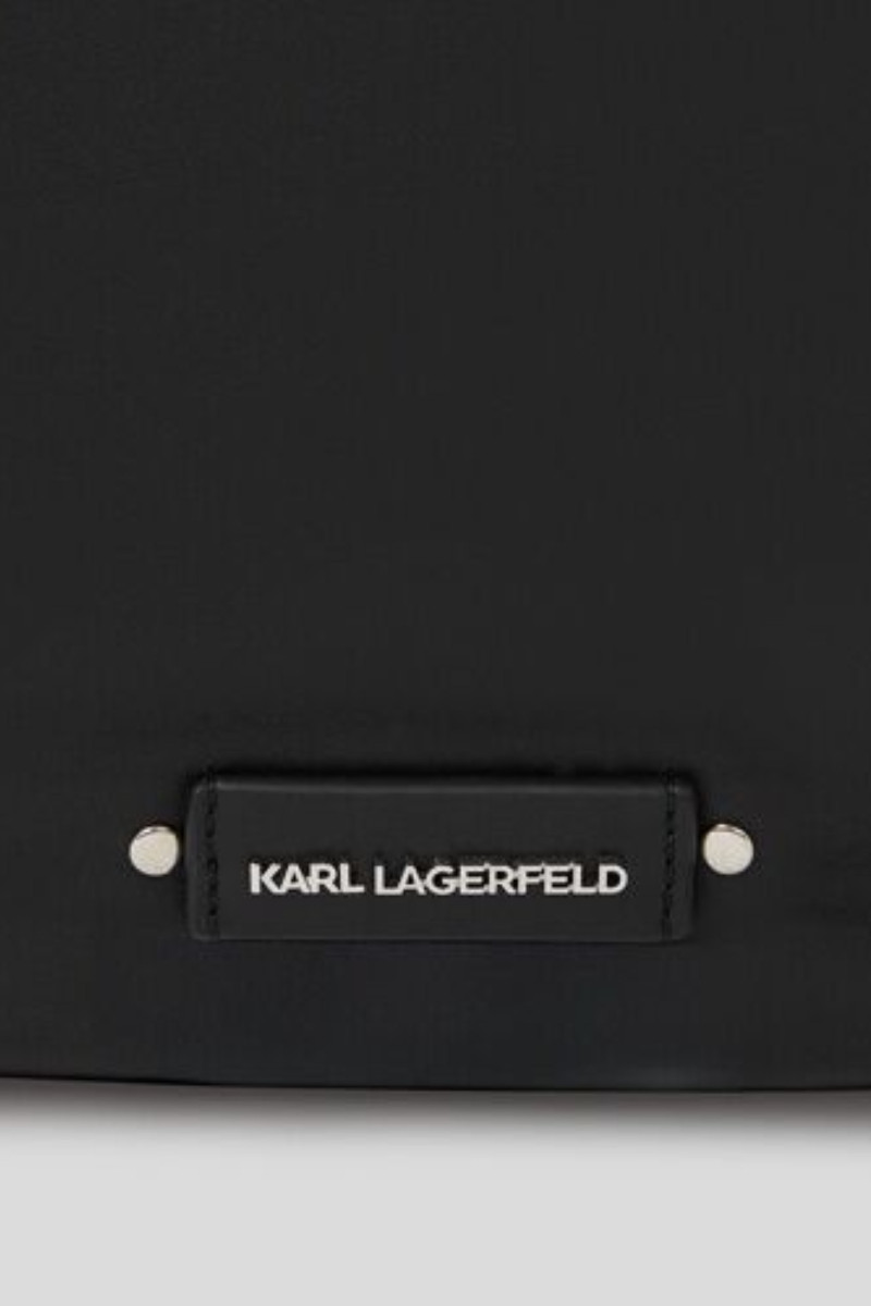 Kabelka Karl Lagerfeld K/Eyelets Md Hobo Black-Nickel