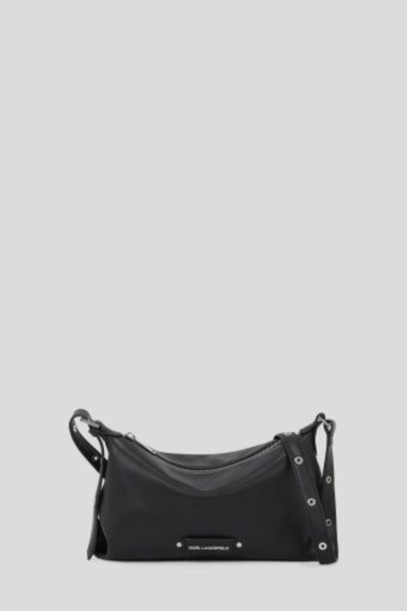 Crossbody Karl Lagerfeld K/Eyelets Sm Zip Crossbody Black-Nickel