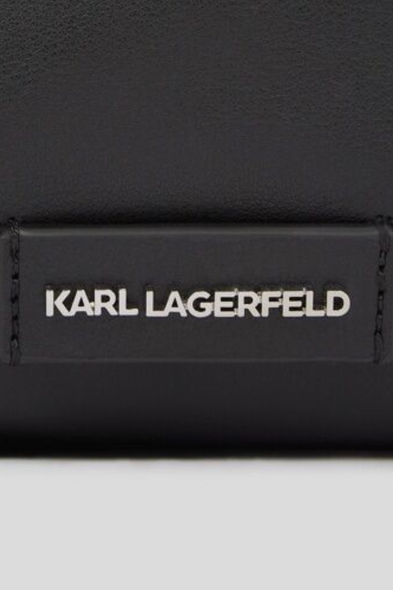 Crossbody Karl Lagerfeld K/Eyelets Sm Zip Crossbody Black-Nickel