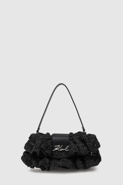 RETIKÜL KARL LAGERFELD K/SIGNATURE FL SHB RAFFIA RUFF - Kép 1