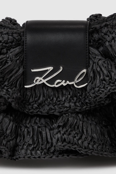 RETIKÜL KARL LAGERFELD K/SIGNATURE FL SHB RAFFIA RUFF - Kép 3
