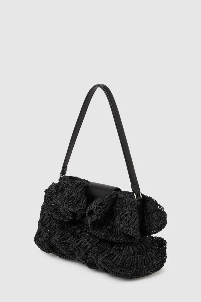RETIKÜL KARL LAGERFELD K/SIGNATURE FL SHB RAFFIA RUFF - Kép 4