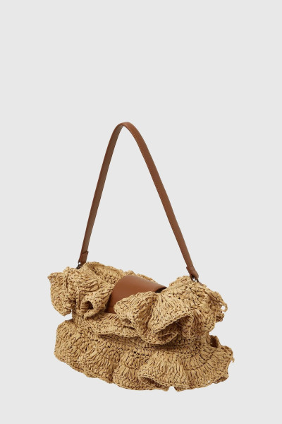 RETIKÜL KARL LAGERFELD K/SIGNATURE FL SHB RAFFIA RUFF - Kép 3
