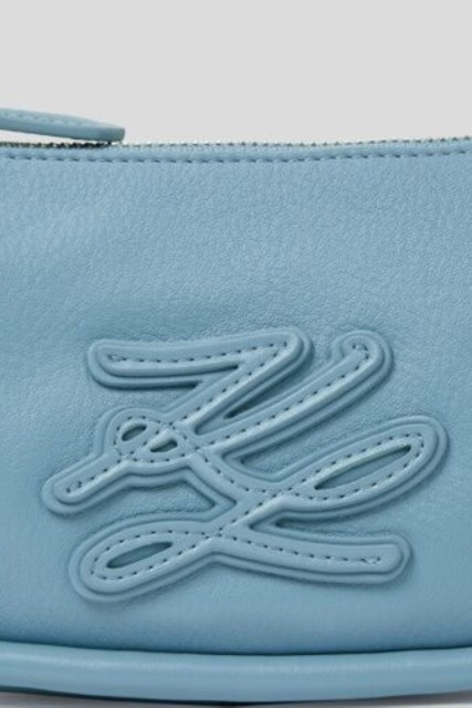 Crossbody Karl Lagerfeld K/Autograph Patch Sm Zip Cb Blue Bloom